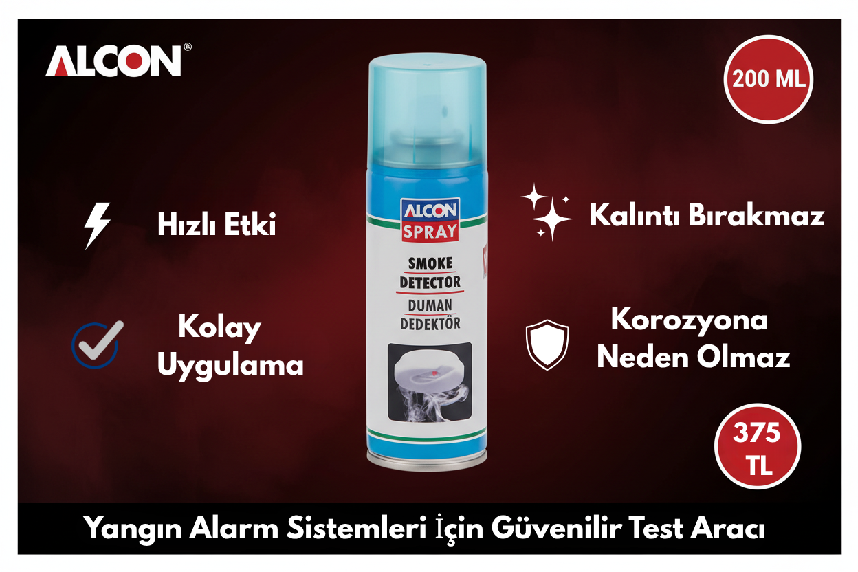 Alcon Duman Dedektörü Test Spreyi 200ML