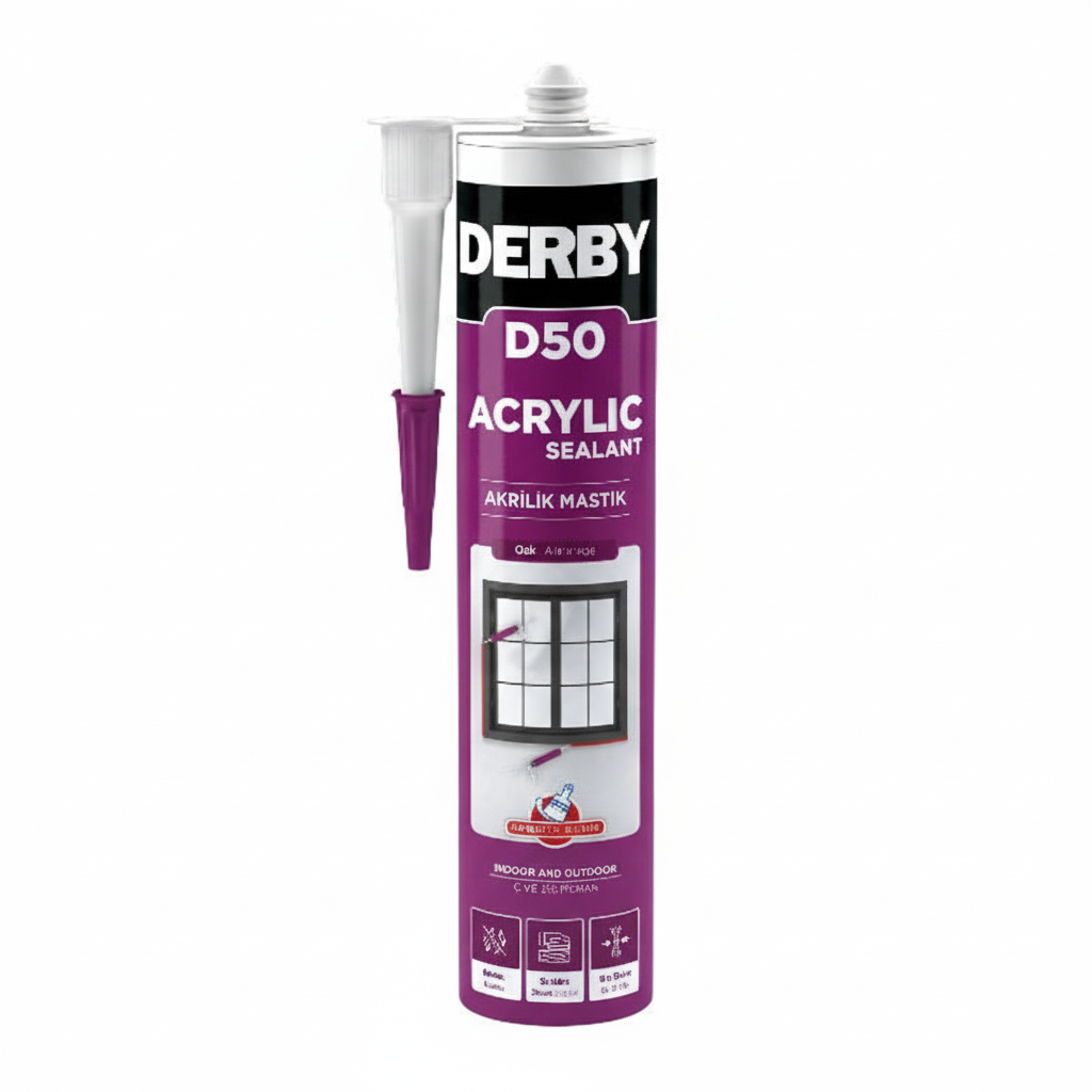 Derby Silikonize Mastik Akçaağaç 450Gr - 30 Adet