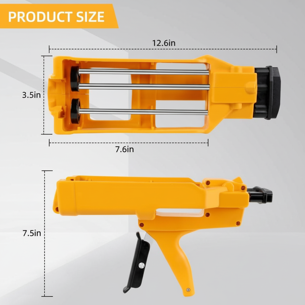 Epoxy Gun Ölçü Görseli - Kare Format