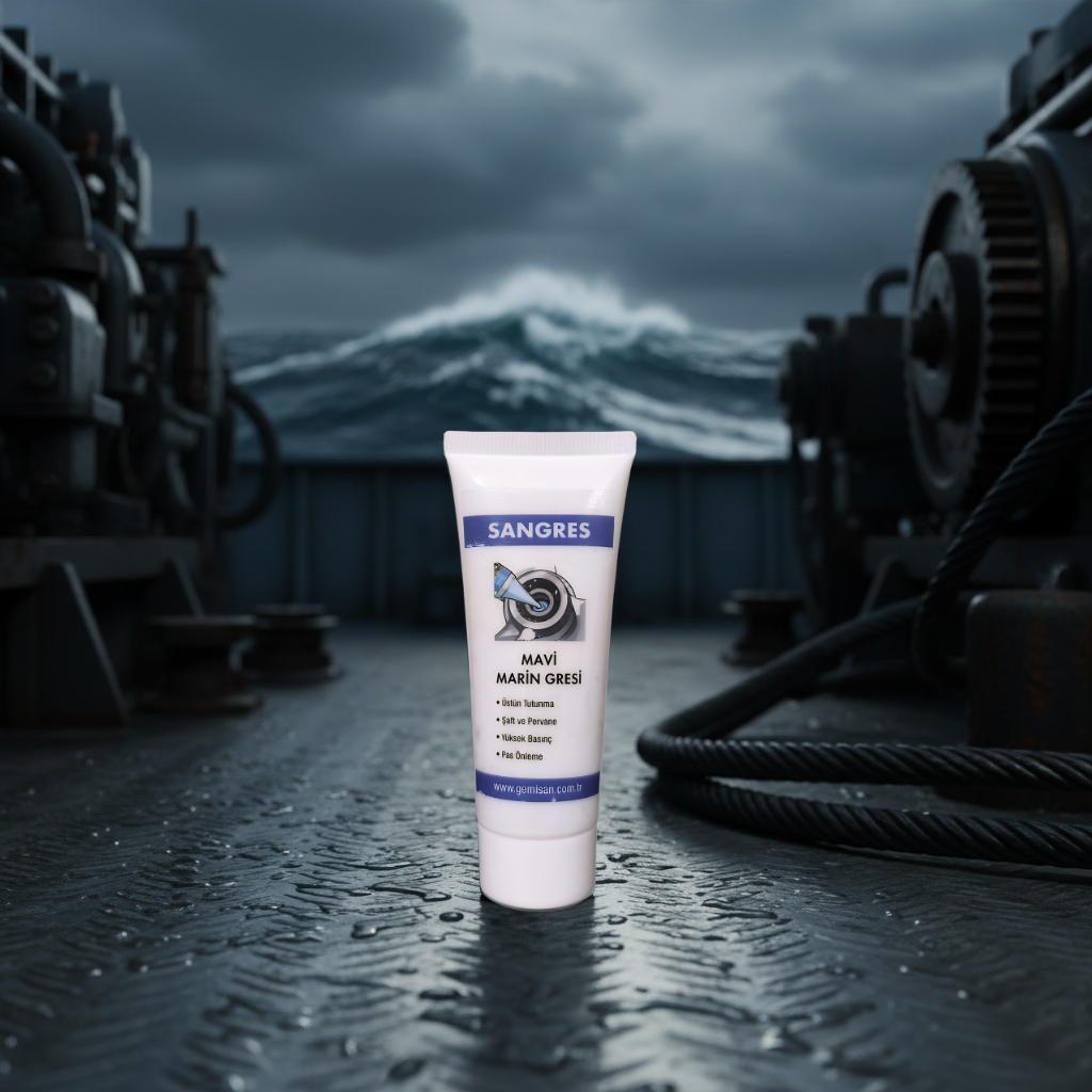 SANGRES Mavi Marin Gres 100ML– Su Altı ve Deniz Ortamı İçin Yüksek Dayanımlı Gres