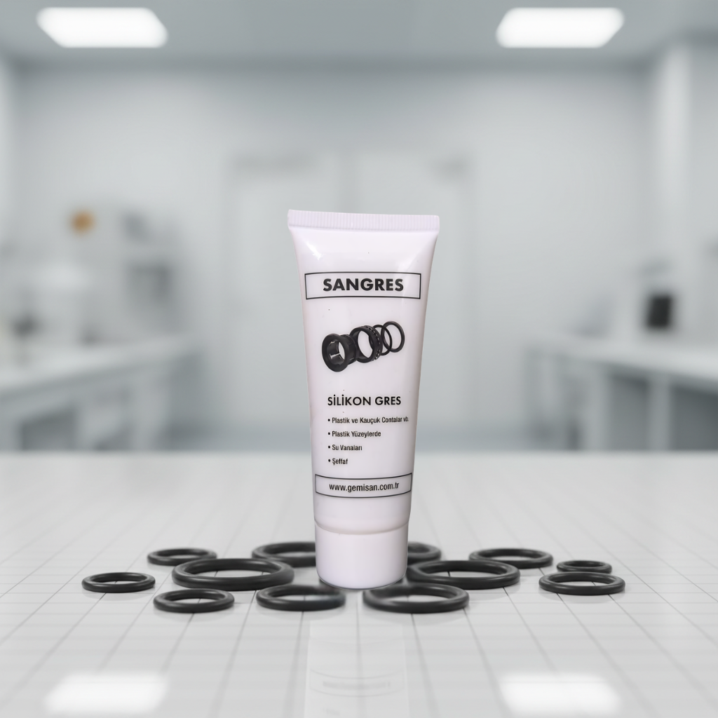 SANGRES Silikonlu Gres 100ML – Su Geçirmez, Conta ve O-Ring Koruyucu Gres