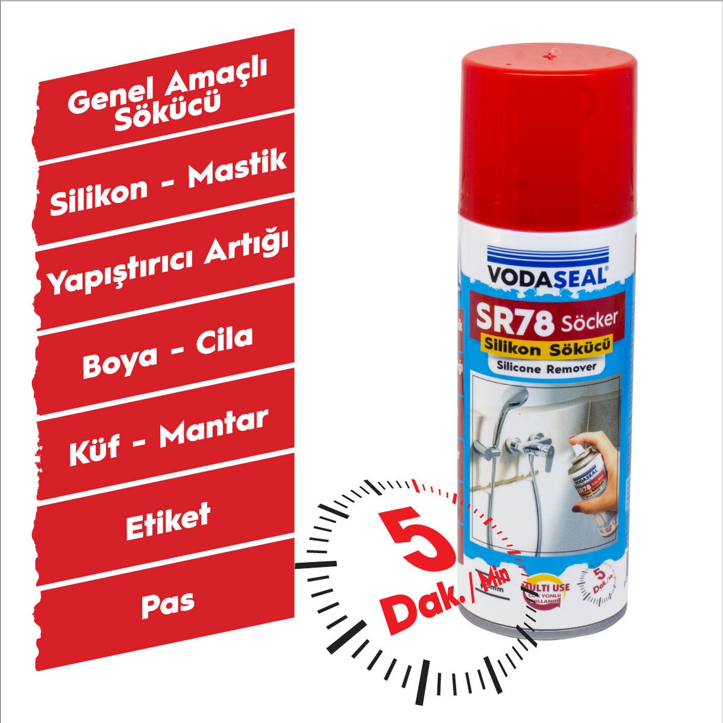 Vodaseal Sr78 Söcker Silikon Sökücü 200ML